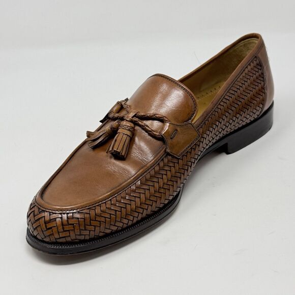 Magnanni Woven Tassels Loafers Mens 11 M Brown Leather Slip On Dress Shoes main image 16